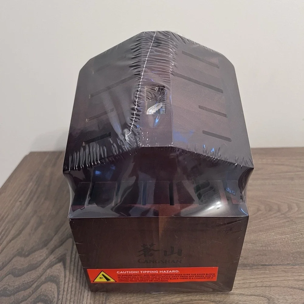 Cangshan 16 Slot Knife Block Dark Brown. Satin Finish 11